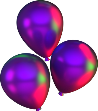 Neon 3D Balloons